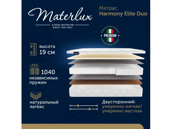 Матрас Materlux Harmony Elite Duo