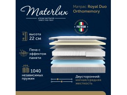 Матрас Materlux Royal Duo OrthoMemory